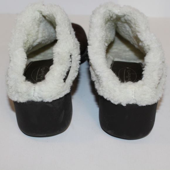 NWOT Talbots Suede Wool Lined Outdoor Slippers 10 - Picture 5 of 8